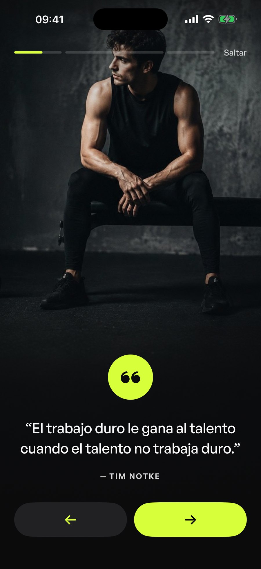 Onboarding de Fitsy